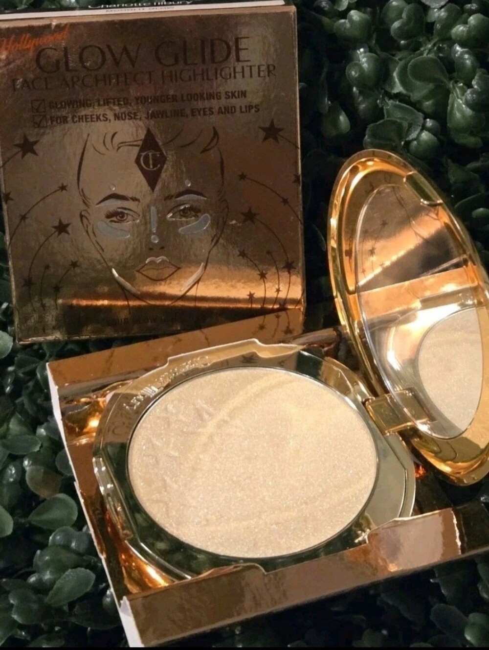 Charlotte Tilbury Hollywood Glow Glide Highlighter Moonlit Glow NIB